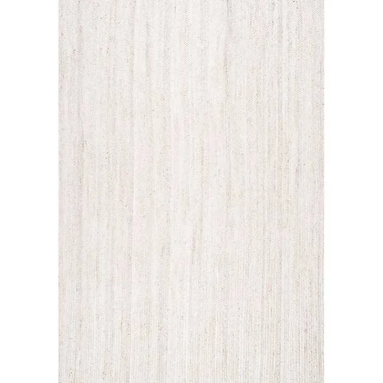 Kirklands Home Hand Woven Rigo Jute Area Rug, 9x12 Ivory Outlet