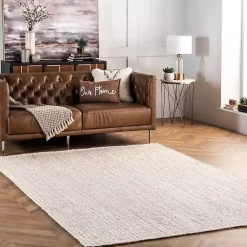 Kirklands Home Hand Woven Rigo Jute Area Rug, 9x12 Ivory Outlet