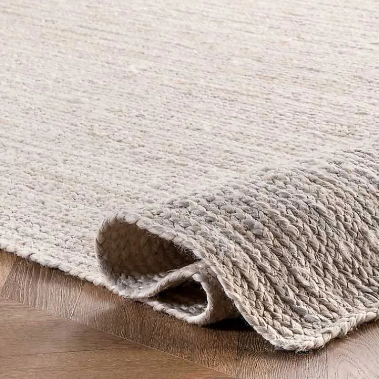 Kirklands Home Hand Woven Rigo Jute Area Rug, 9x12 Ivory Outlet