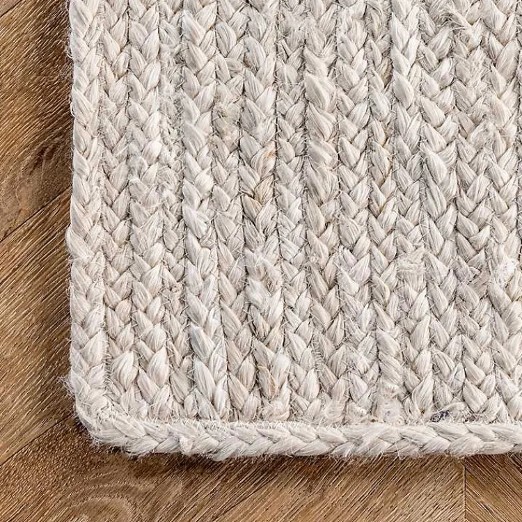 Kirklands Home Hand Woven Rigo Jute Area Rug, 9x12 Ivory Outlet