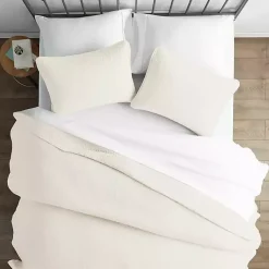 Kirklands Home Herringbone Quilted 3-pc. King Coverlet Set Ivory Sale