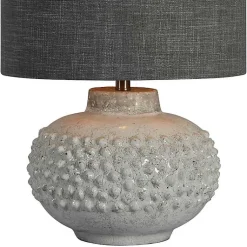 Kirklands Home Ivory Hobnail Table Lamp Gray Clearance