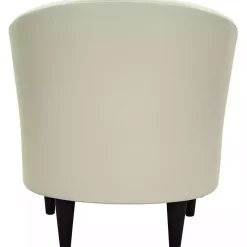Kirklands Home Leatherette Windsor Accent Chair Ivory Best