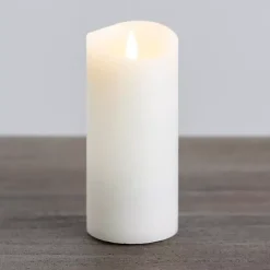 Flameless Candles>Kirklands Home LED Soft Flame Pillar Candle, 3x7 in. Ivory