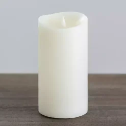 Flameless Candles>Kirklands Home LED Soft Flame Pillar Candle, 4x8 in. Ivory