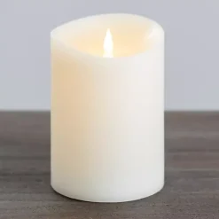 Flameless Candles>Kirklands Home LED Soft Flame Pillar Candle, 5x7 in. Ivory