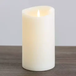 Flameless Candles>Kirklands Home LED Soft Flame Pillar Candle, 5x9 in. Ivory