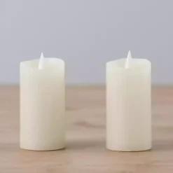 Flameless Candles>Kirklands Home LED Soft Flame Votive Candle, Set of 2 Ivory