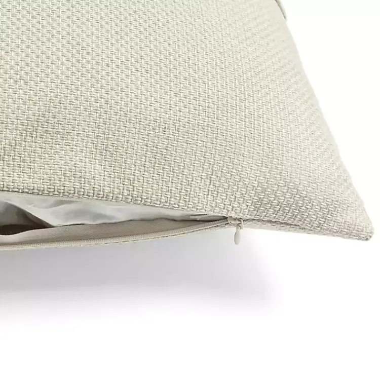 Pillows>Kirklands Home Linen and Button Lumbar Pillow Cover Ivory