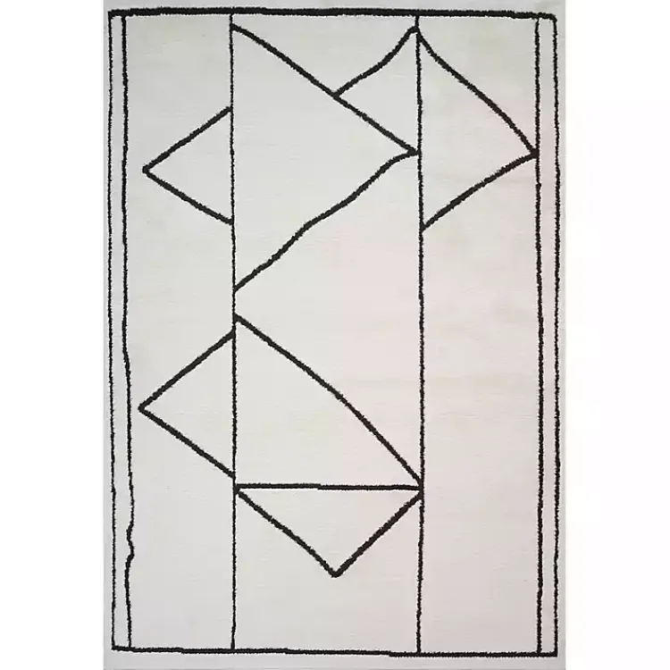 Kirklands Home Ivory Moroccan Area Rug, 7x9