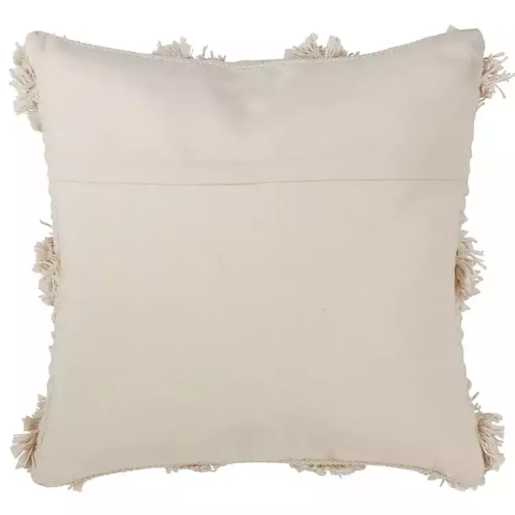 Pillows>Kirklands Home Moroccan Tufted Pom Pom Throw Pillow Ivory