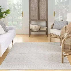 Kirklands Home Moroccan Washable Area Rug, 5x7 Ivory Discount