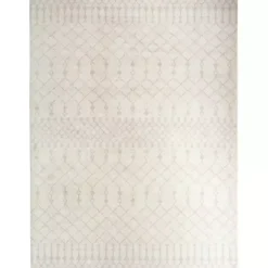 Kirklands Home Moroccan Washable Area Rug, 7x10 Ivory Outlet