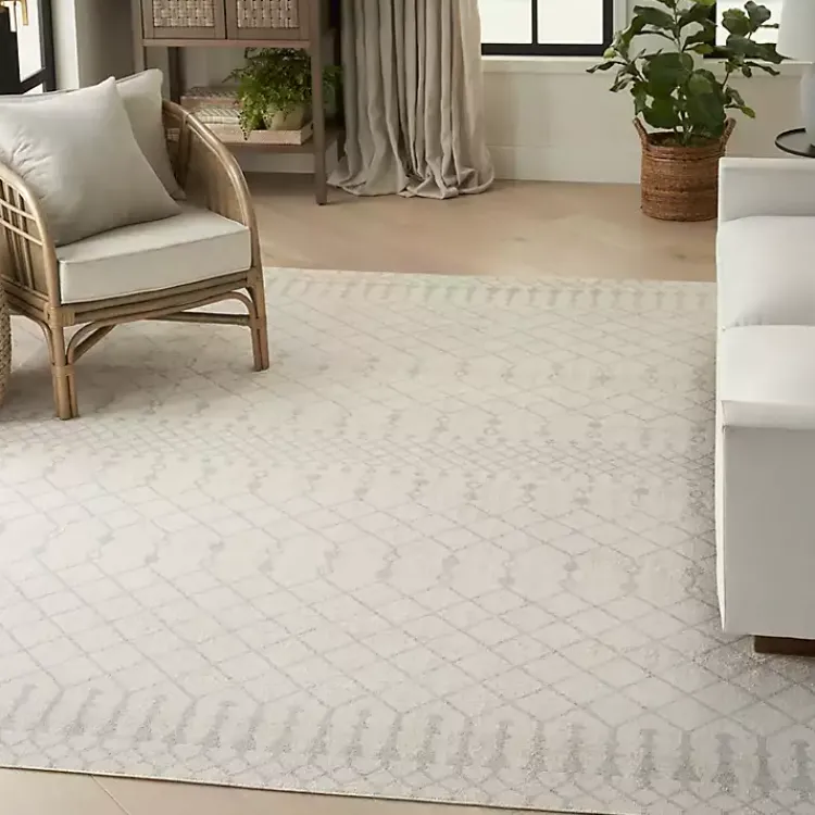 Kirklands Home Moroccan Washable Area Rug, 9x12 Ivory Best