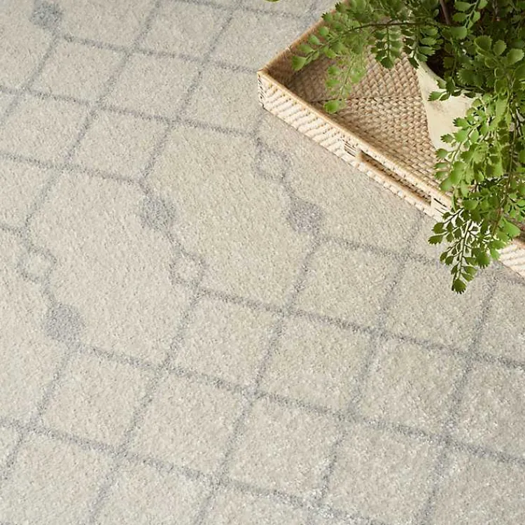 Kirklands Home Moroccan Washable Area Rug, 9x12 Ivory Best