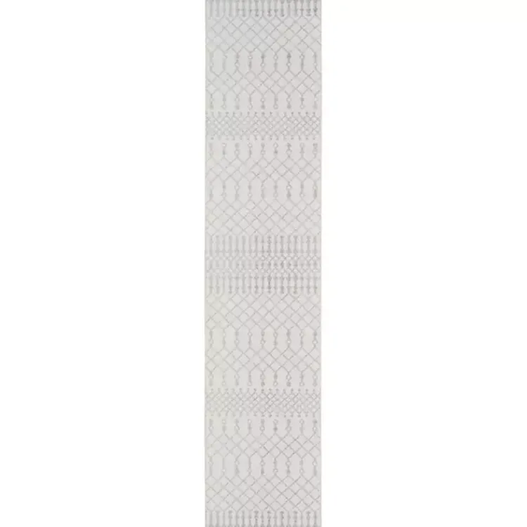 Kirklands Home Moroccan Washable Runner, 2x12 Ivory