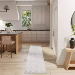 Kirklands Home Moroccan Washable Runner, 2x12 Ivory