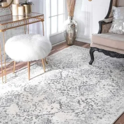 Kirklands Home Ivory Odell Vintage Area Rug, 4x6 Discount