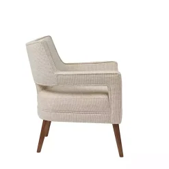 Kirklands Home Open Back Mid-Century Modern Armchair Ivory Online