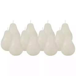 Candles>Kirklands Home Pear Shaped Candles, Set of 12 Ivory
