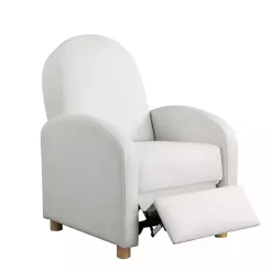 Kirklands Home Rounded Push Back Recliner Ivory Discount