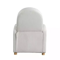 Kirklands Home Rounded Push Back Recliner Ivory Discount