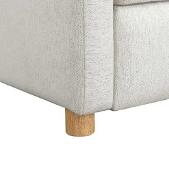 Kirklands Home Rounded Push Back Recliner Ivory Discount