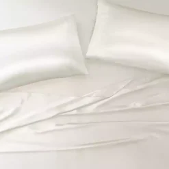 Kirklands Home Satin King 2-pc. Pillow Case Set Ivory Clearance
