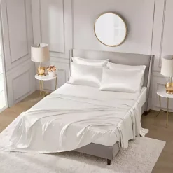 Kirklands Home Satin 6-pc. Full Sheet Set Ivory Discount