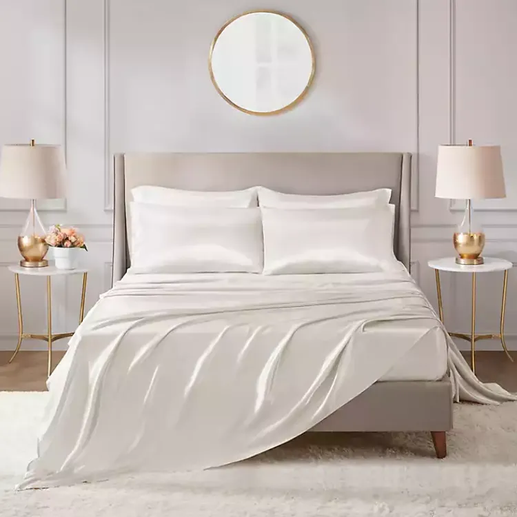 Kirklands Home Satin 6-pc. King Sheet Set Ivory Online