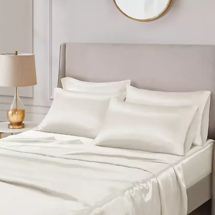 Kirklands Home Satin 6-pc. King Sheet Set Ivory Online