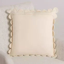 Pillows>Kirklands Home Scalloped Edge Pillow Ivory