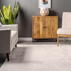 Kirklands Home Shag Washable Area Rug, 8x10 Ivory Sale