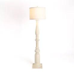 Kirklands Home Spindle Charlotte Floor Lamp Ivory New