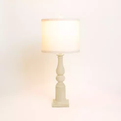 Kirklands Home Spindle Charlotte Table Lamp Ivory Clearance