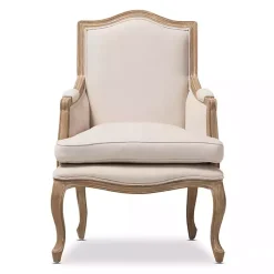 Kirklands Home Streaked Antique Accent Chair Ivory Online