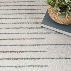 Kirklands Home Ivory Striated Sphere Washable Area Rug, 6x9 Sale