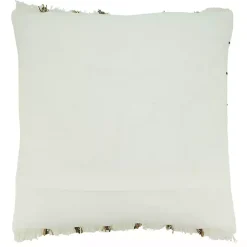 Pillows>Kirklands Home Striped Fringe Oversized Throw Pillow Ivory