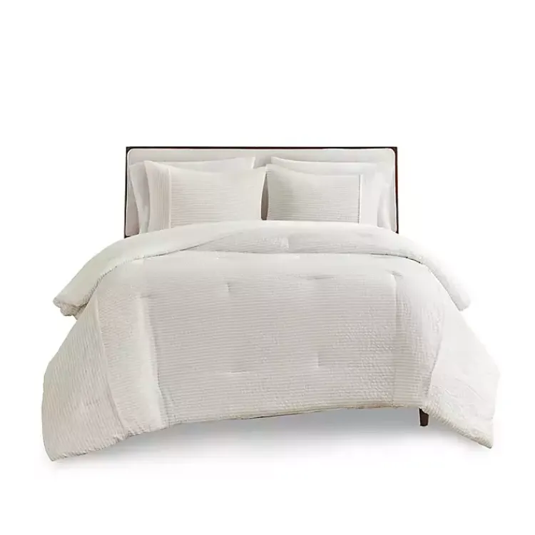 Kirklands Home Striped Oversized King 3-pc. Comforter Set Ivory Sale