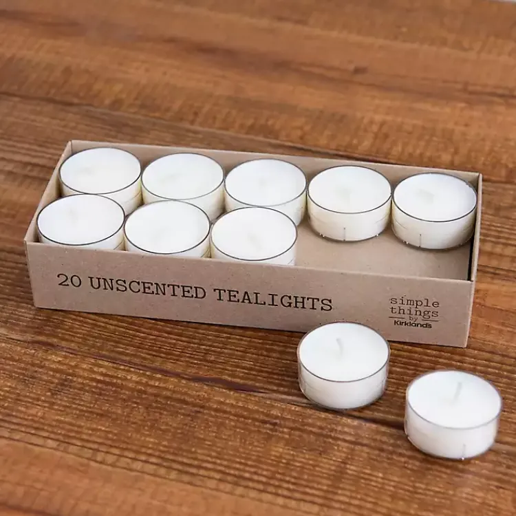 Candles>Kirklands Home Tealight Candles, Set of 20 Ivory