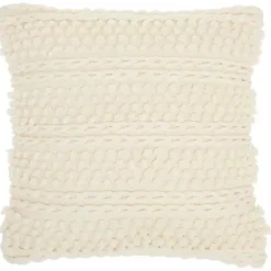 Pillows>Kirklands Home Textured Stripes Pillow Ivory