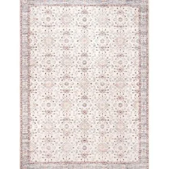 Kirklands Home Transitional Floral Area Rug, 8x10 Ivory Outlet
