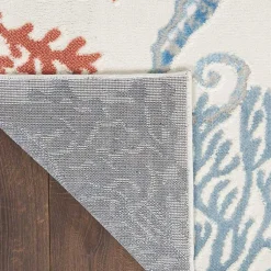 Kirklands Home Ivory Underwater Paradise Area Rug, 5x7 Clearance