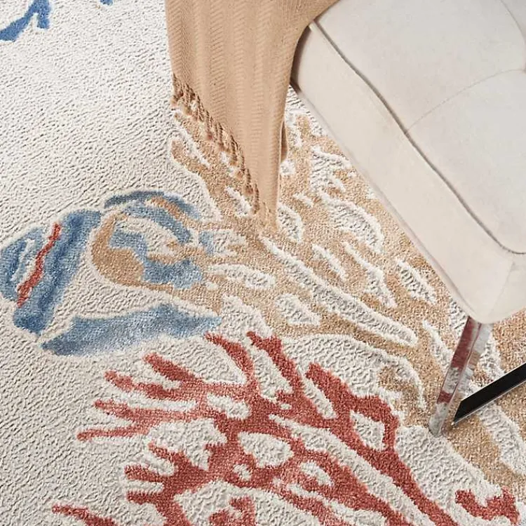 Kirklands Home Ivory Underwater Paradise Area Rug, 7x9 Discount