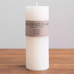 Candles>Kirklands Home Unscented Pillar Candle, 8 in. Ivory