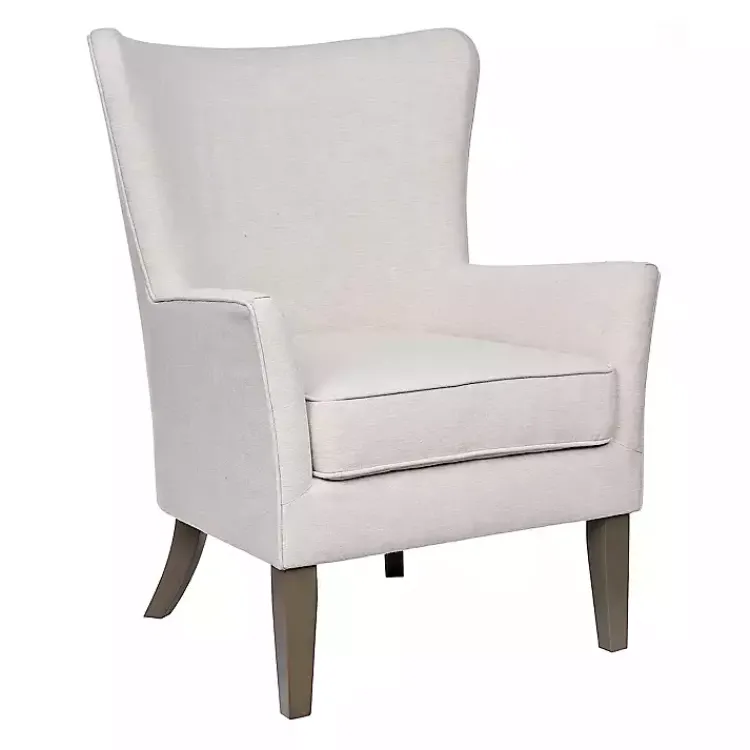 Kirklands Home Upholstered Armchair Ivory Sale