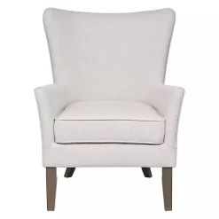 Kirklands Home Upholstered Armchair Ivory Sale