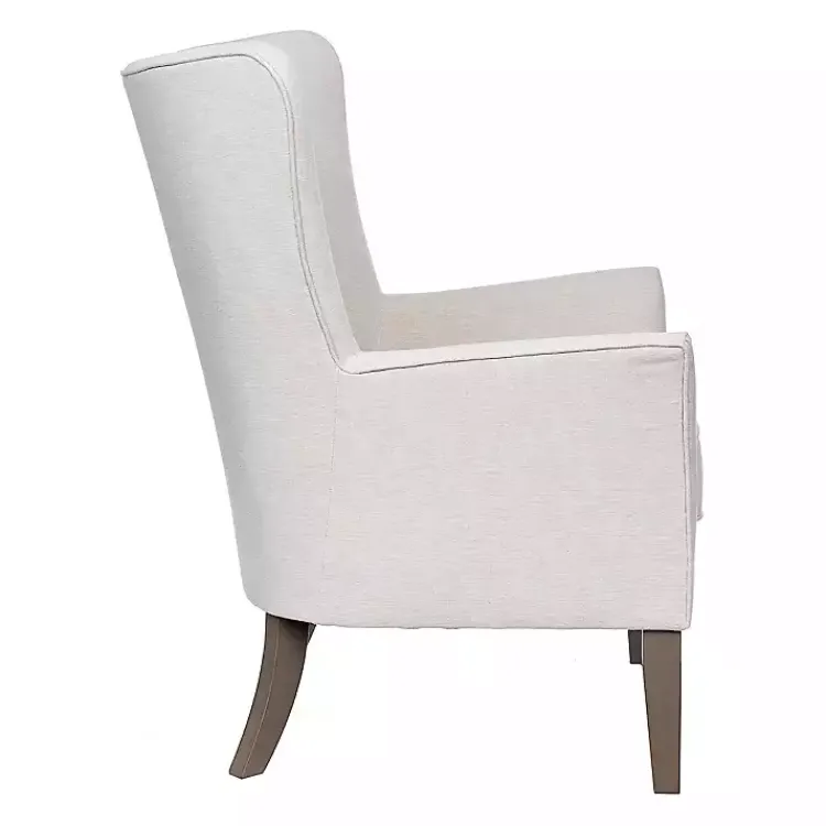 Kirklands Home Upholstered Armchair Ivory Sale