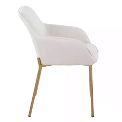 Kirklands Home Upholstered Daniella Dining Chairs, Set of 2 Ivory Best