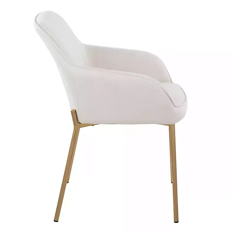 Kirklands Home Upholstered Daniella Dining Chairs, Set of 2 Ivory Best